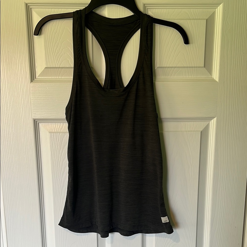 Vuori Racerback Tank Top Charcoal Grey